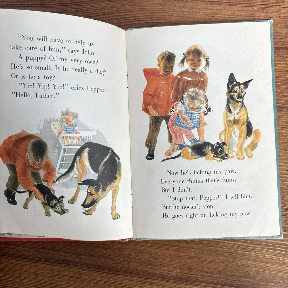 Vintage Golden Read It Yourself Books Lot My Very Own Puppy Animals Summer